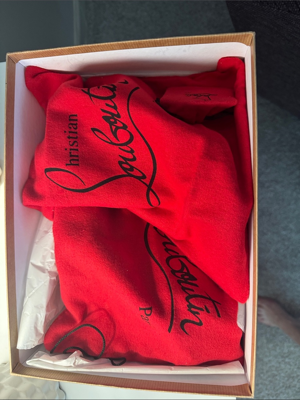 Christian Louboutin Black Leather Pointed Slingback Pumps with Red Sole - Picture 4 of 5
